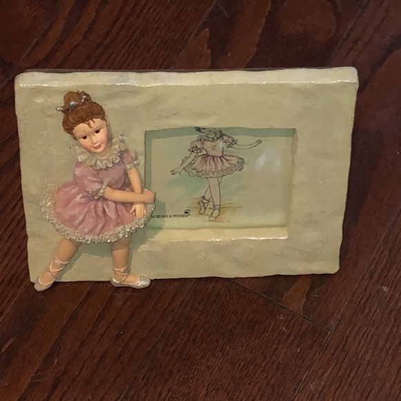 Boyds Yesterdays Child Dollstone Melissa The Ballet Dance Picture Frame - Picture 2 of 4